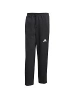 Pánske nohavice adidas Essentials Three Stripes Fleece Wide Leg Pants Black JM1770