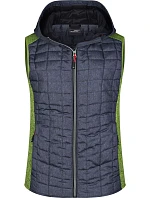 JN Dámská pletená hybridní vesta 02.0 kiwi melange/anthracite melange model 22489589 - Daiber JN Dámská pletená hybridní vesta 02.0 kiwi melange/anthracite melange model 22489589 - Daiber