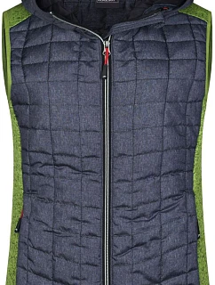 JN Dámská pletená hybridní vesta 02.0 kiwi melange/anthracite melange model 22489589 - Daiber