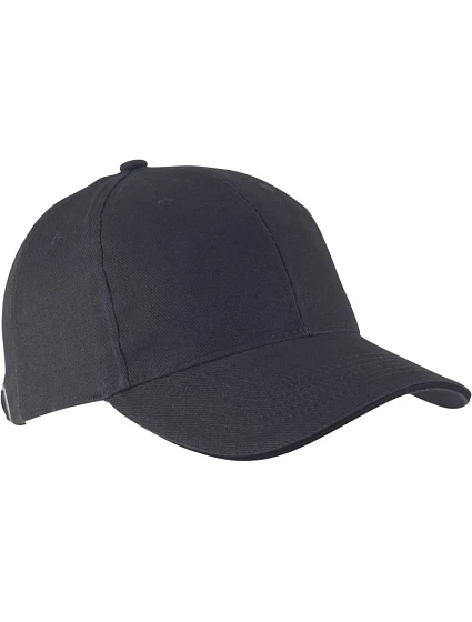 K-up KP 011 6-panelová sendvičová čiapka „Orlando“ 20.0011 tmavošedá/čierna