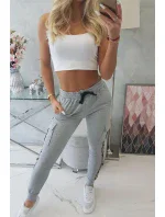 Šedé model 18743724 kalhoty - K-Fashion Šedé model 18743724 kalhoty - K-Fashion