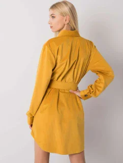 Šaty DHJ SK 10333.12P tmavo žltá