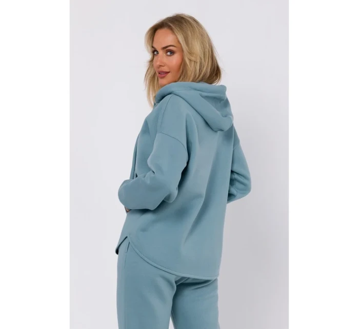 M761 Mikina s kapucňou na zips a klokaním vreckom - agáve M761 Mikina s kapucňou na zips a klokaním vreckom - agáve