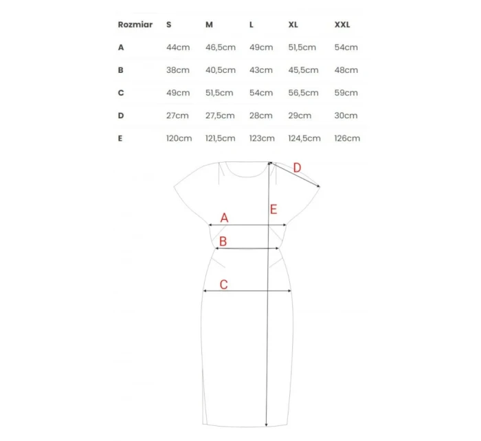 Tužkové šaty s rozparkem na boku model 21256878 oranžové - Stylové