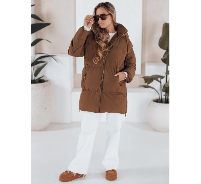 Dámska prešívaná bunda LETLIS camel FashionStreet TY3245
