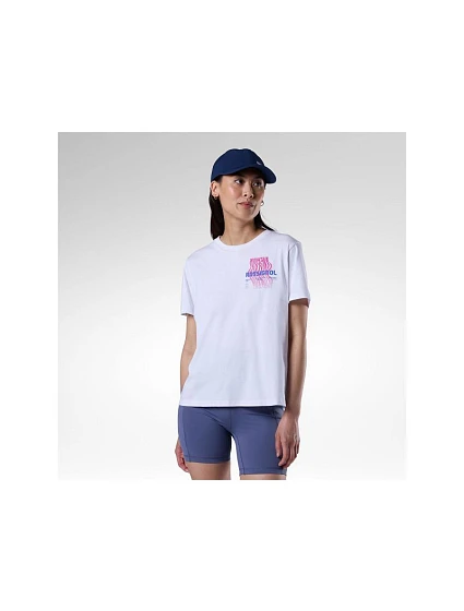Dámske tričko ROSSIGNOL W Graphic Waterfall Tee, biele Dámske tričko ROSSIGNOL W Graphic Waterfall Tee, biele