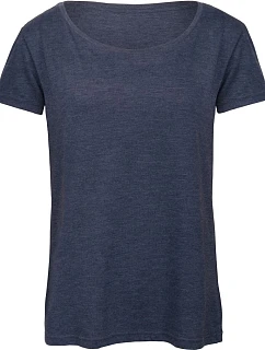 B&C Triblend /women Dámske tričko 01.TW56 heather navy