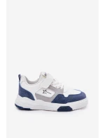 Lekkie Sneakersy Dziecięce Big Star RR374053 Biało-Niebieskie Lekkie Sneakersy Dziecięce Big Star RR374053 Biało-Niebieskie