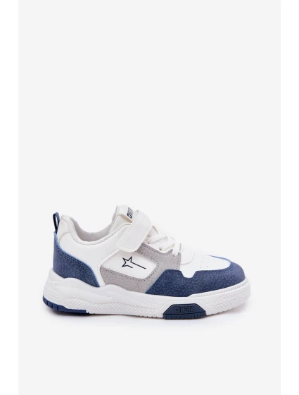 Lekkie Sneakersy Dziecięce Big Star RR374053 Biało-Niebieskie Lekkie Sneakersy Dziecięce Big Star RR374053 Biało-Niebieskie