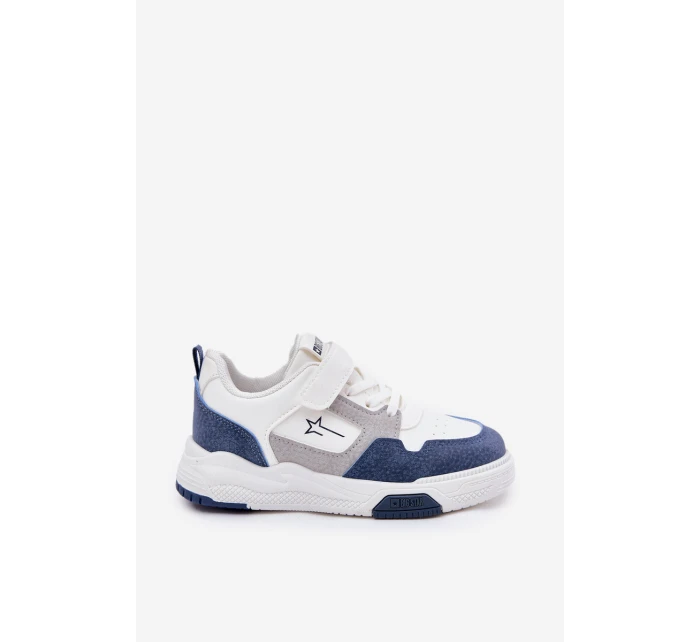 Lekkie Sneakersy Dziecięce Big Star RR374053 Biało-Niebieskie Lekkie Sneakersy Dziecięce Big Star RR374053 Biało-Niebieskie