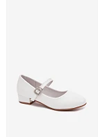 Dětské balerínky s páskem  Bílé model 22069559 - VINCEZA