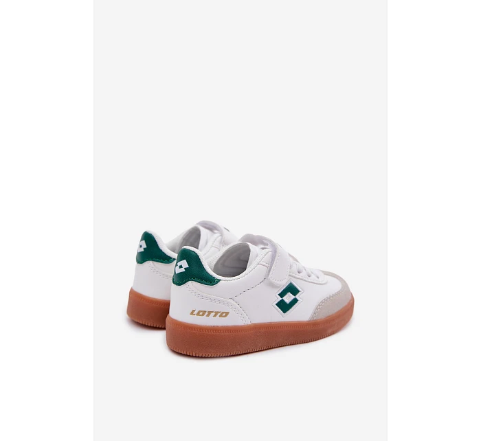 Dětské tenisky na suchý zip Lotto Vintal MF 2600252K Bílomodré-zelené