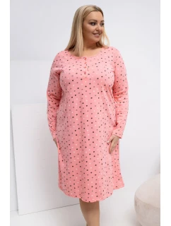 Nadmerné veľkosti Nočná košeľa model 223301 Forever Pink