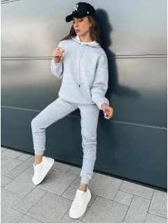 PREMIUM dámská tepláková souprava světle šedá Dstreet model 21967292 - FashionStreet