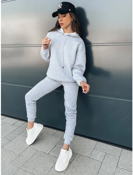PREMIUM dámská tepláková souprava světle šedá Dstreet model 21967292 - FashionStreet