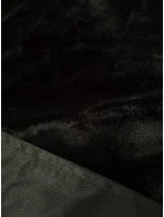 Dámska zimná bunda parka v army farbe s kožušinou S'West (R558-11) Dámska zimná bunda parka v army farbe s kožušinou S'West (R558-11)