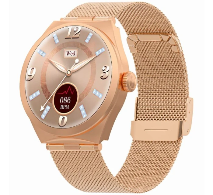 Inteligentné hodinky Gravity Pink Gold GT25-1 Inteligentné hodinky Gravity Pink Gold GT25-1