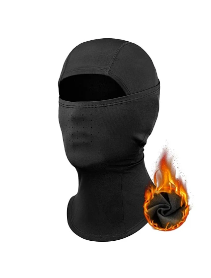 Qunature kukla na lyže 13230023010 kukla na motorku veľkosť M - čierna