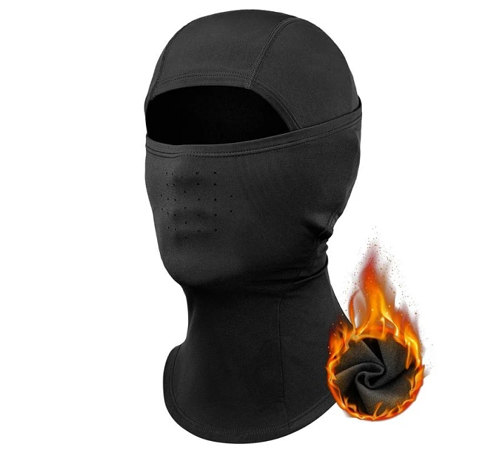 Qunature kukla na lyže 13230023010 kukla na motorku veľkosť M - čierna