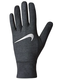 Dámské běžecké rukavice Nike DriFit Fleece, šedé, model 22387573 - No name