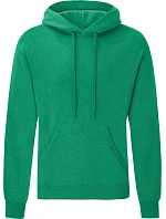 Fruit of the Loom Classic Hooded Sweat Mikina s kapucňou 16.2208 heather green