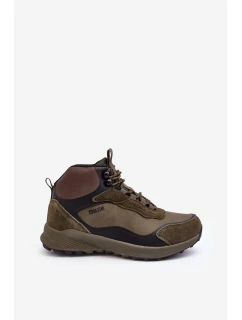 Męskie Buty Trekkingowe Ocieplane Zielone Big Star MM174333