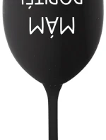 MÁM DOPITÉ! - čierny pohár na víno 350 ml