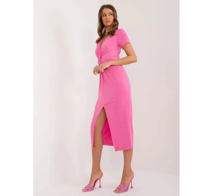 Dámské šaty DHJ SK model 21149199 růžové - FPrice