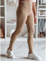Dámské žebrované legíny camel Dstreet model 21970576 - FashionStreet