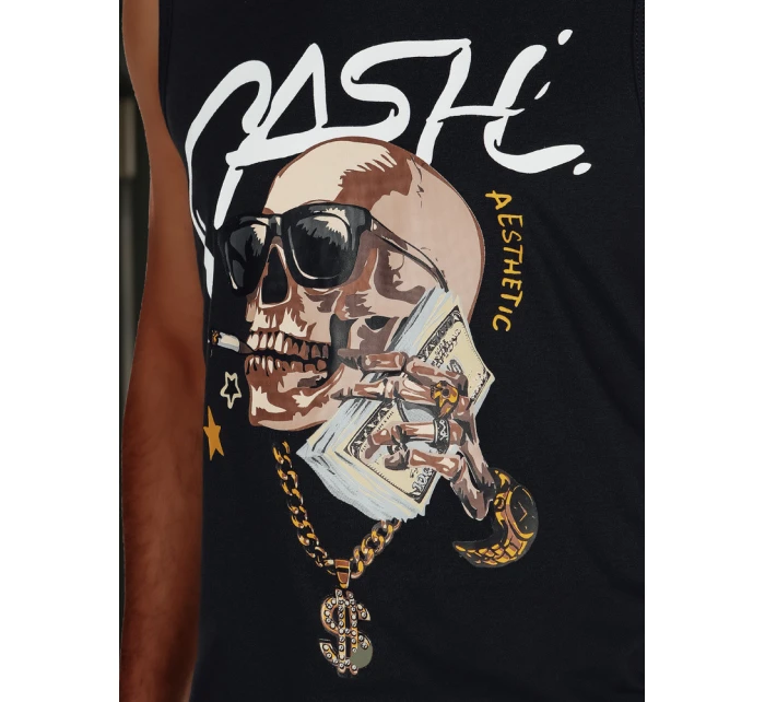 Pánské tričko bez rukávů černé Dstreet model 21988519 - FashionStreet