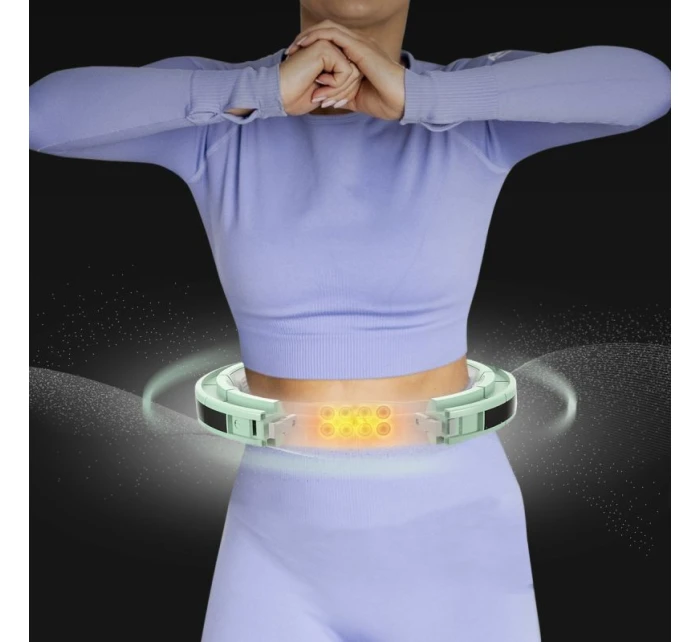 Hula Hop HMS HHM13 s magnetmi, závažím a zeleným počítadlom Hula Hop HMS HHM13 s magnetmi, závažím a zeleným počítadlom