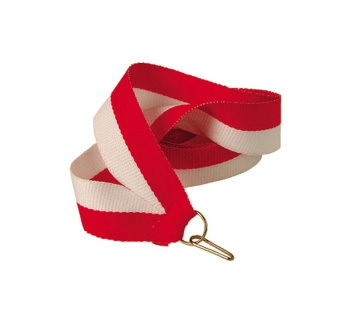 Stuha 11 mm - biela a červená