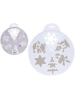 ŠABLÓNA NA UMELÝ SNEH 30CM 6 VZOROV