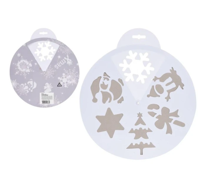 ŠABLÓNA NA UMELÝ SNEH 30CM 6 VZOROV