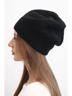 Dámská zimní čepice z vlny s a prodlouženými stranami fialová model 21865190 - K-Fashion