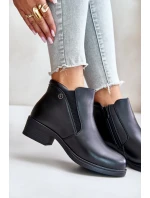 Botki Z Niską Cholewką Ocieplane Futerkiem Vinceza 85150 Czarne