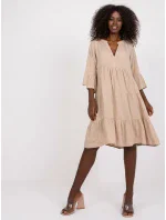 Dámske šaty-D73761M30214A2-béžové