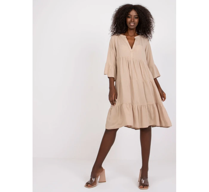 Dámske šaty-D73761M30214A2-béžové