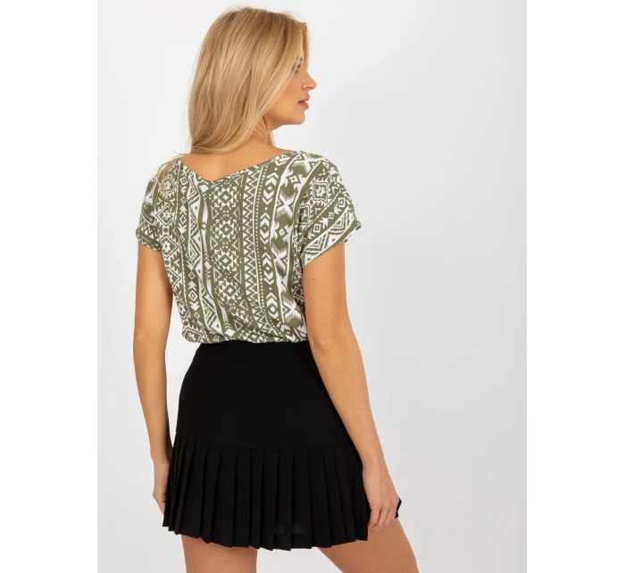 Dámská halenka model 18132780 khaki barva - FPrice