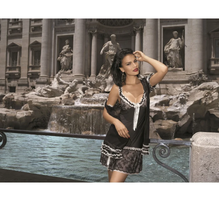 Dámska košieľka Fortunata 1678 chemise + tangá ZADARMO! - Kinga Dámska košieľka Fortunata 1678 chemise + tangá ZADARMO! - Kinga