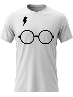 Pánské bavlněné tričko s potiskem - HARRY POTTER - bílé