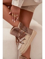 Dámské sněhové boty s kožíškem Béžová model 21803133 - D.Franklin