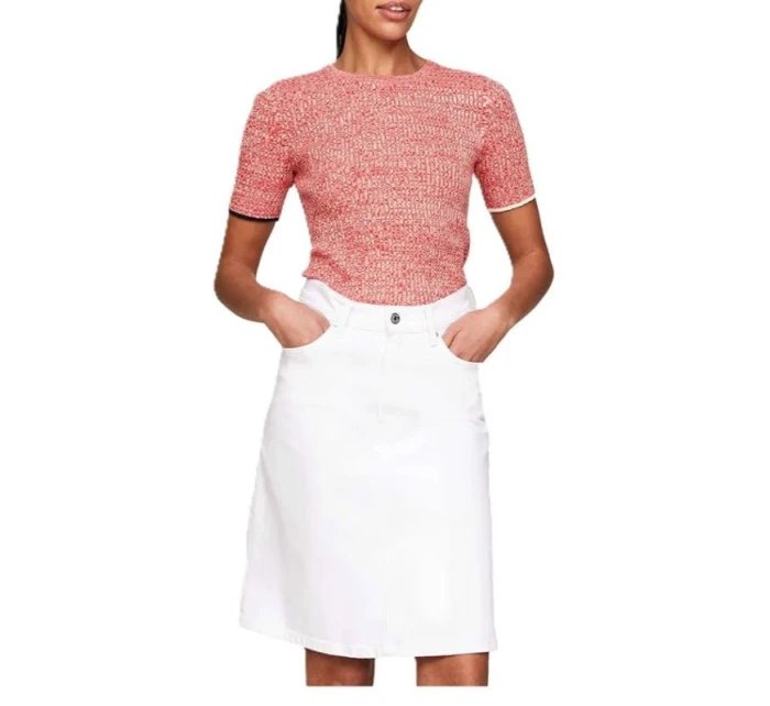 TOMMY HILFIGER DÁMSKY SVETER S KRÁTKYM RUKÁVOM TOMMY HILFIGER DÁMSKY SVETER S KRÁTKYM RUKÁVOM