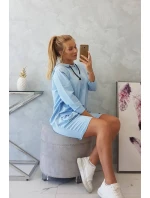Šaty s kapucňou modré Šaty s kapucňou modré