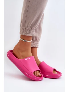 Lekkie Klapki Damskie Big Star NN274A041 Fuksja