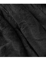 Dámska teplá zimná obojstranná bunda khaki-black (w610)