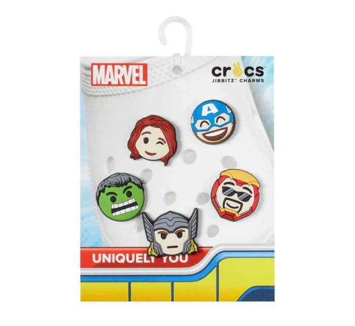Crocs Jibbitz™ Marvel Avengers Emojis 5 Pack pin 10010006 Crocs Jibbitz™ Marvel Avengers Emojis 5 Pack pin 10010006