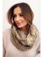 Dámsky pletený mäkký zimný komín KN25 dark mint+mocha Dámsky pletený mäkký zimný komín KN25 dark mint+mocha