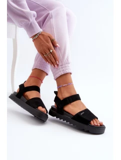 Dámské Semišové Sandály Na Platformě Big Star model 21655456 Černé - Big Star Shoes