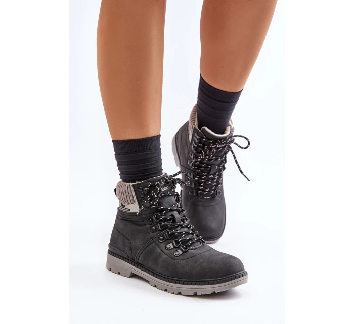 Ocieplane Trapery Damskie Lee Cooper LCJ-24-03-3043 Czarne Ocieplane Trapery Damskie Lee Cooper LCJ-24-03-3043 Czarne